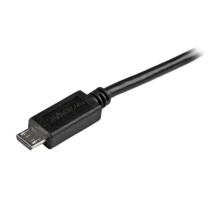StarTech.com Micro-USB Cable - M/M - 2m, 2 m, USB A, Micro-USB B, USB 2.0, 0.48 Gbit/s, Black