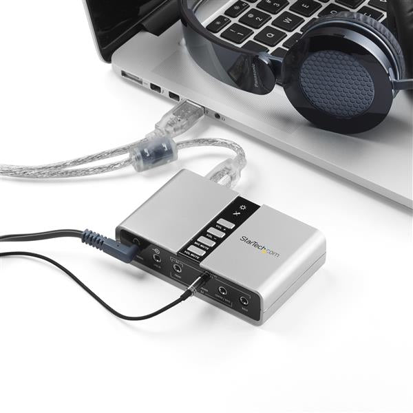 StarTech.com 7.1 USB Audio Adapter External Sound Card with SPDIF Digital Audio, 7.1 channels, 16 bit, USB