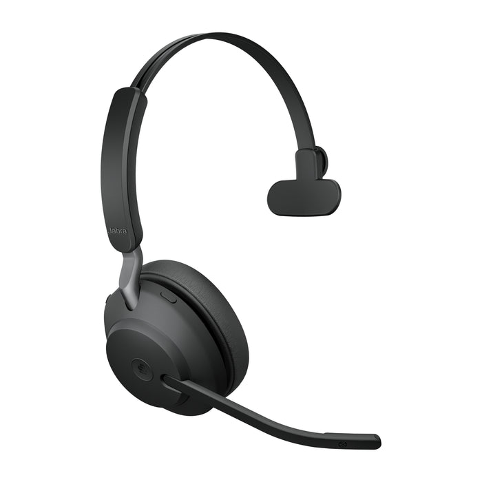 Jabra Evolve2 65 USB-C Black MS Mono, Wireless, Office/Call center, 20 - 20000 Hz, 99.2 g, Headset, Black