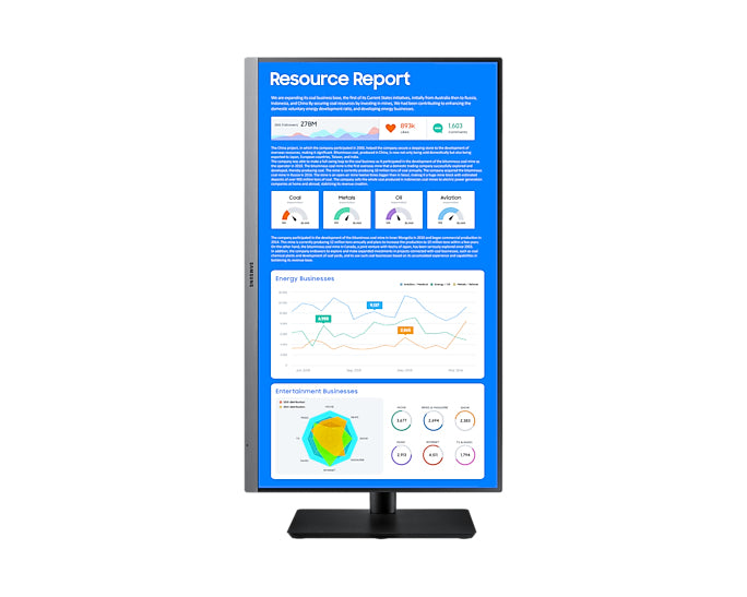 Samsung SR65, 61 cm (24"), 1920 x 1080 pixels, Full HD, LED, 5 ms, Black
