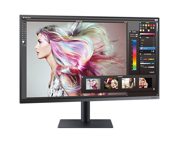 Samsung LF32TU870VPXXU, 81.3 cm (32"), 3840 x 2160 pixels, 4K Ultra HD, LED, 5 ms, Blue, Grey