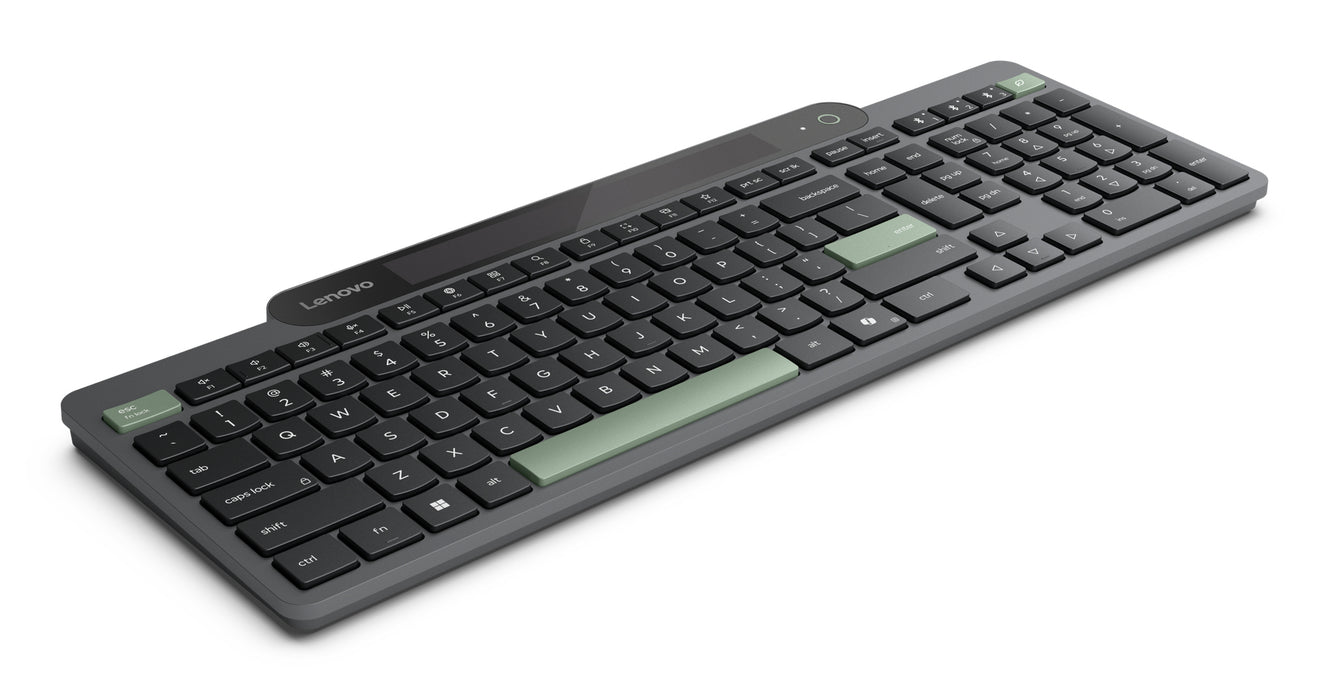 Lenovo 4Y41R69491, Full-size (100%), Wireless, Bluetooth, Plunger key switch, Black, Green