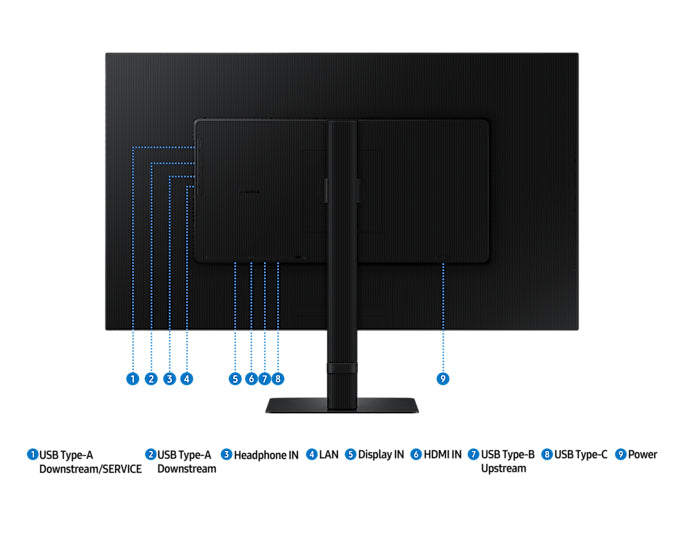 Samsung LS32D800UAU, 81.3 cm (32"), 3840 x 2160 pixels, 4K Ultra HD, 5 ms, Black