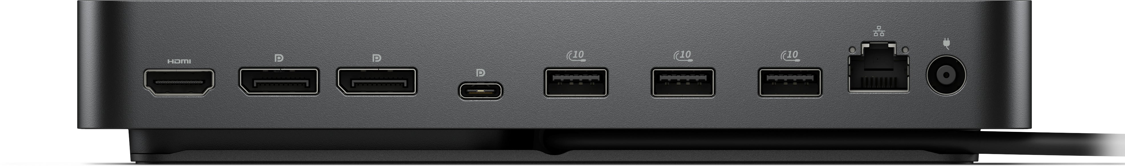DELL WD25, Wired, USB 3.2 Gen 2 (3.1 Gen 2) Type-C, 100 W, 10,100,1000,2500 Mbit/s, Black, 2500 Gbit/s