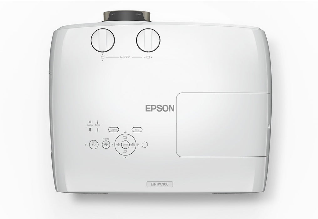 Epson EH-TW7100 with HC lamp warranty, 3000 ANSI lumens, 3LCD, 100000:1, 16:9, 1016 - 12700 mm (40 - 500"), 2.95 - 4.77 m