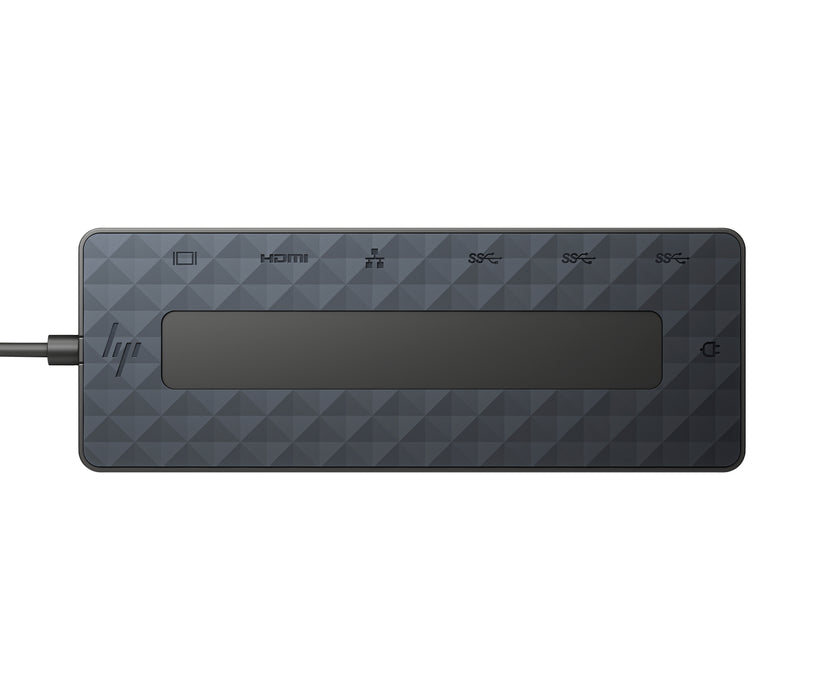 HP Universal USB-C Multiport Hub, Wired, USB 3.2 Gen 2 (3.1 Gen 2) Type-C, 10,100,1000 Mbit/s, Black, Black, 4K Ultra HD