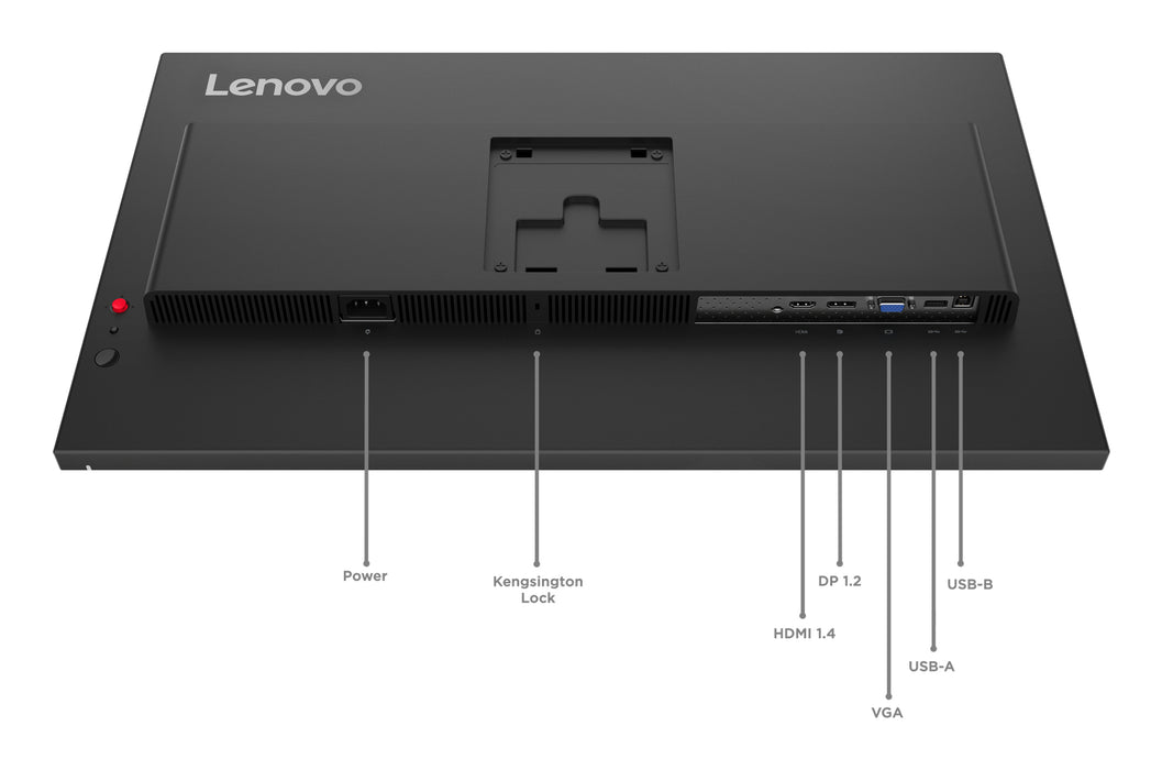 Lenovo ThinkVision T27-40 Monitor, 68.6 cm (27"), 1920 x 1080 pixels, Full HD, LED, 6 ms, Black