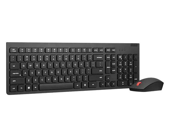 Lenovo 4X31N50745, Full-size (100%), Wireless, RF Wireless, QWERTY, Black, Mouse included