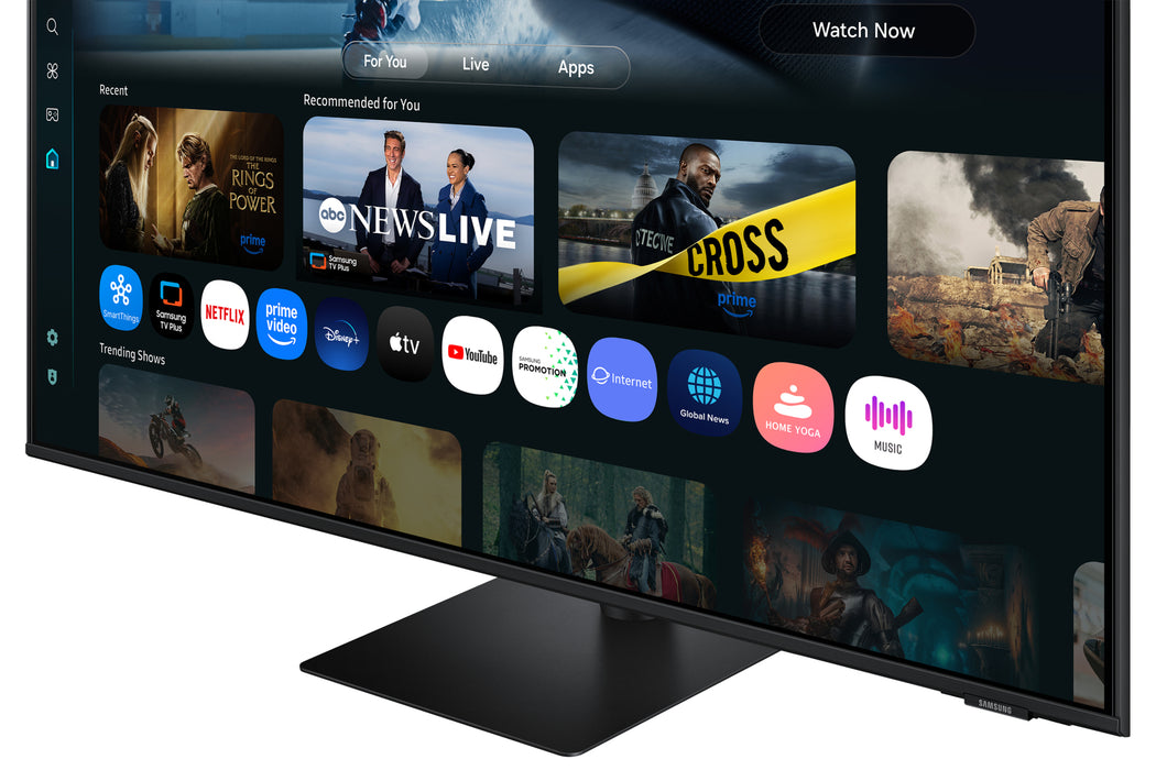 Samsung 43" Smart Monitor M70F UHD, 109.2 cm (43"), 3840 x 2160 pixels, 4K Ultra HD, LCD, 4 ms, Black
