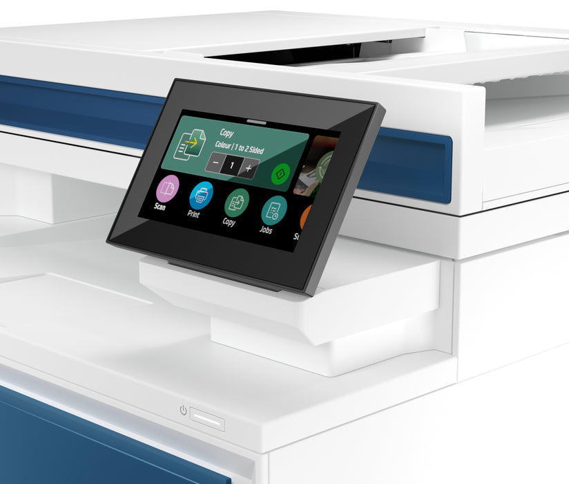 HP Color LaserJet Pro LaserJet Pro 4302fdn Multifunction Color Printer, Ethernet Only; Copier, Scanner, Laser, Colour printing, 600 x 600 DPI, A4, Direct printing, Blue, White