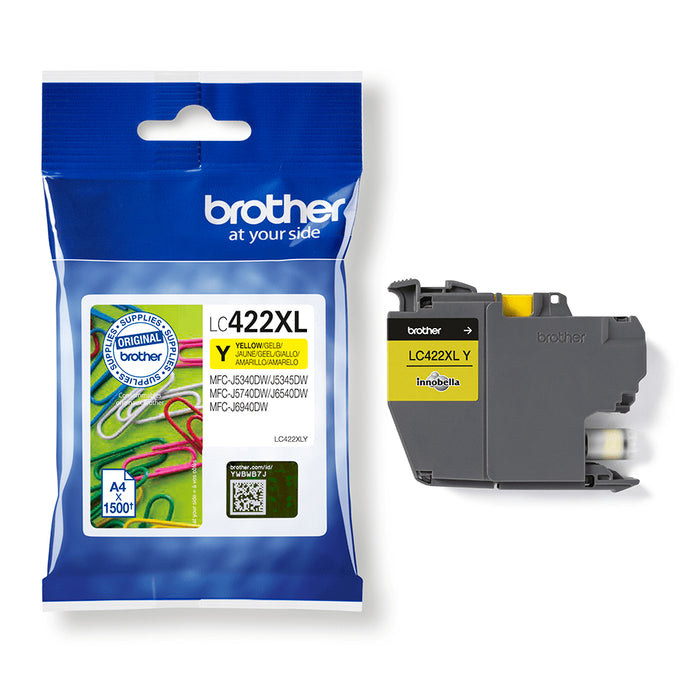 Brother LC-422XLY, Yellow, 1 pc(s), 1500 pages, Single pack