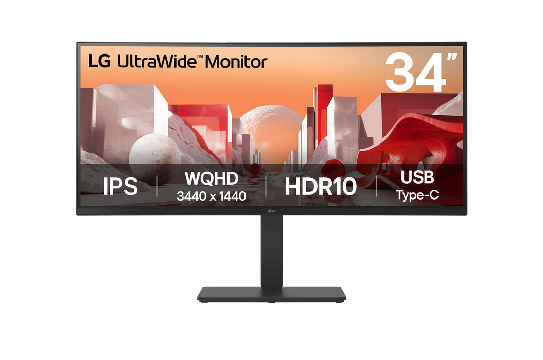 LG 34BA75QE-B.AEK, 86.4 cm (34"), 3440 x 1440 pixels, UltraWide Quad HD, LCD, 5 ms, Black