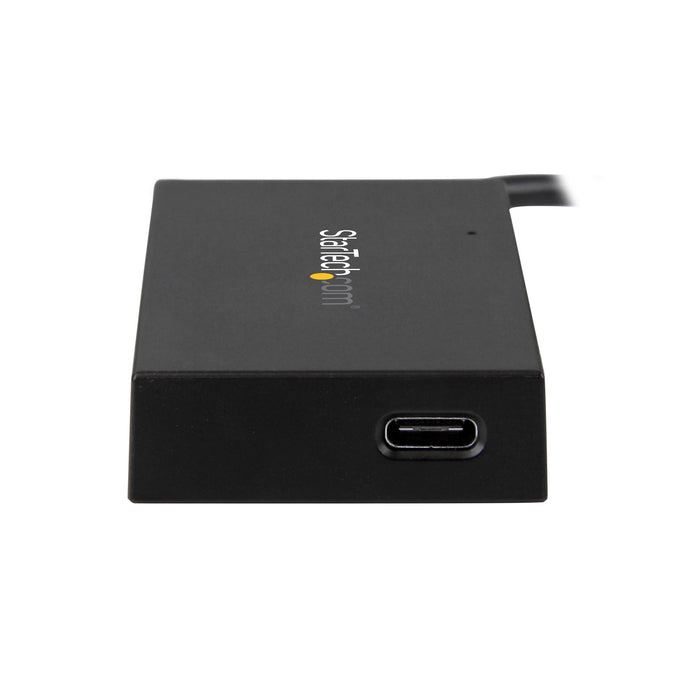 StarTech.com 4-Port USB-C Hub - USB-C to 1x USB-C and 3x USB-A - USB 3.0 Hub - 5Gbps - TAA, USB 3.2 Gen 1 (3.1 Gen 1) Type-C, USB 3.2 Gen 1 (3.1 Gen 1) Type-A, 5000 Mbit/s, Black, Plastic, CE, FCC, RoHS