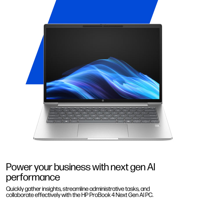 HP ProBook 4 G1q Next Gen AI PC, Snapdragon, 35.6 cm (14"), 1920 x 1200 pixels, 16 GB, 512 GB, Windows 11 Pro