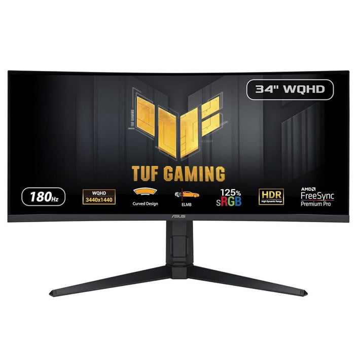 ASUS TUF Gaming VG34VQL3A, 86.4 cm (34"), 3440 x 1440 pixels, UltraWide Quad HD, LCD, 1 ms, Black