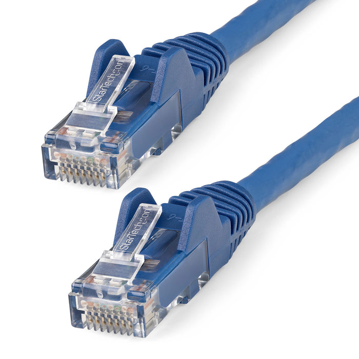 StarTech.com 1m CAT6 Ethernet Cable - LSZH (Low Smoke Zero Halogen) - 10 Gigabit 250Mhz 100W PoE RJ45 10GbE UTP Network Patch Cord Snagless with Strain Relief - Blue, CAT 6, ETL Verified, 24AWG, 1 m, Cat6, U/UTP (UTP), RJ-45, RJ-45, Blue