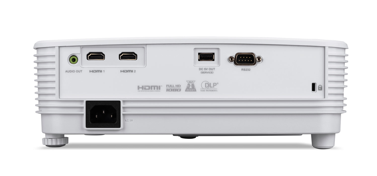 Acer H6542, 4000 ANSI lumens, DLP, 1080p (1920x1080), 4:3, 685.8 - 7620 mm (27 - 300"), 16:9, 4:3