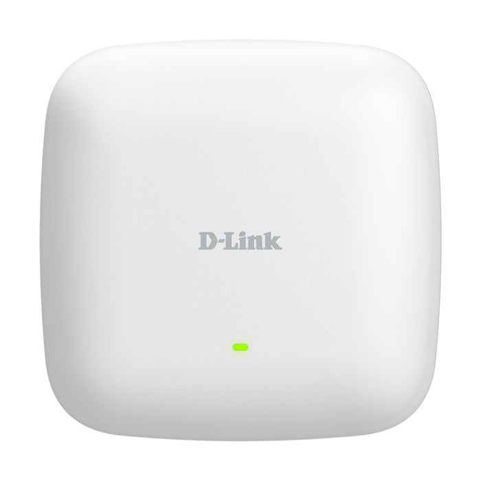 D-Link AX3000 Wi-Fi 6 Dual-Band PoE Access Point, 2.4 GHz, 5 GHz, 3000 Mbit/s, SNMP, SNMPv2, SNMPv3, WEP, WPA, WPA2, WPA3, 10,100,1000,2500 Mbit/s