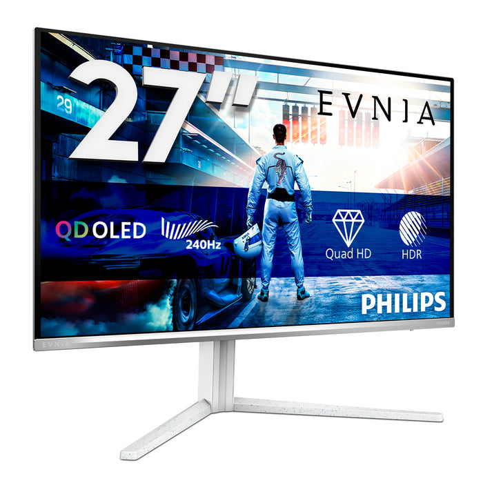 Philips Evnia 6000 27M2N6501L/00, 67.3 cm (26.5"), 2560 x 1440 pixels, Quad HD, QD-OLED, 0.03 ms, White