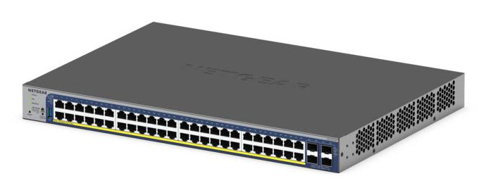 NETGEAR 52-Port PoE Gigabit/10G Stackable Smart Switch (GS752TXP), Managed, L2/L3/L4, 10G Ethernet (100/1000/10000), Full duplex, Power over Ethernet (PoE), Rack mounting