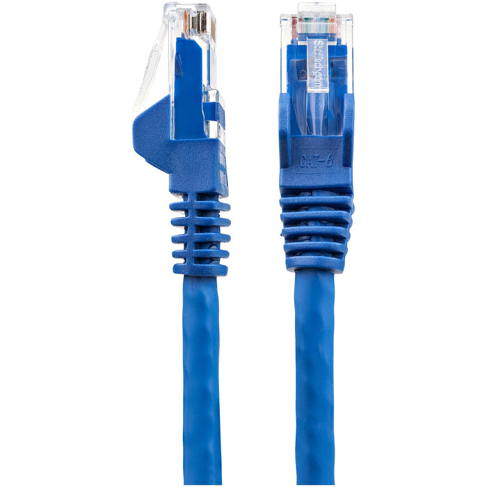 StarTech.com 3m CAT6 Ethernet Cable - LSZH (Low Smoke Zero Halogen) - 10 Gigabit 250Mhz 100W PoE RJ45 10GbE UTP Network Patch Cord Snagless with Strain Relief - Blue, CAT 6, ETL Verified, 24AWG, 3 m, Cat6, U/UTP (UTP), RJ-45, RJ-45, Blue