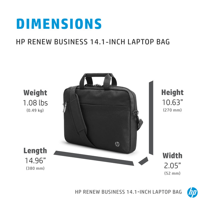 HP Renew Business 14.1-inch Laptop Bag, Messenger case, 35.8 cm (14.1"), 490 g