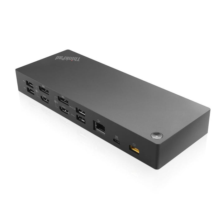 Lenovo 40AF0135UK, Wired, USB 3.2 Gen 1 (3.1 Gen 1) Type-C, 3.5 mm, 10,100,1000 Mbit/s, Black, 10 Gbit/s