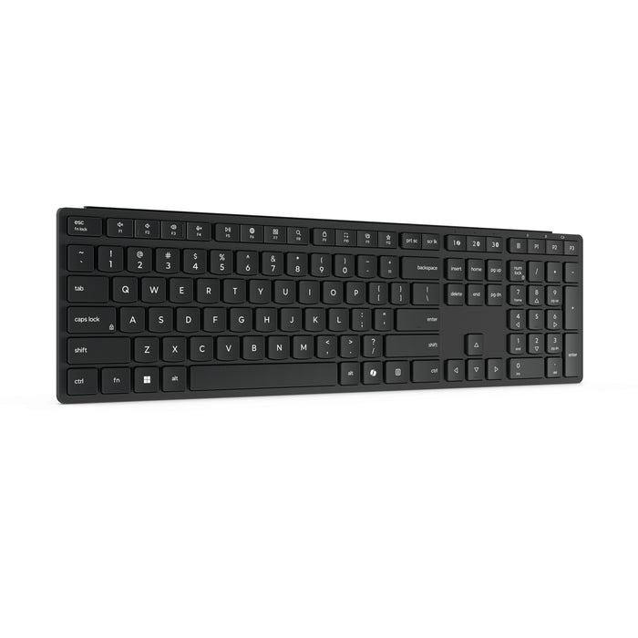 Lenovo 4Y41S04696, Full-size (100%), Wireless, RF Wireless + Bluetooth, Metal dome key switch, Black