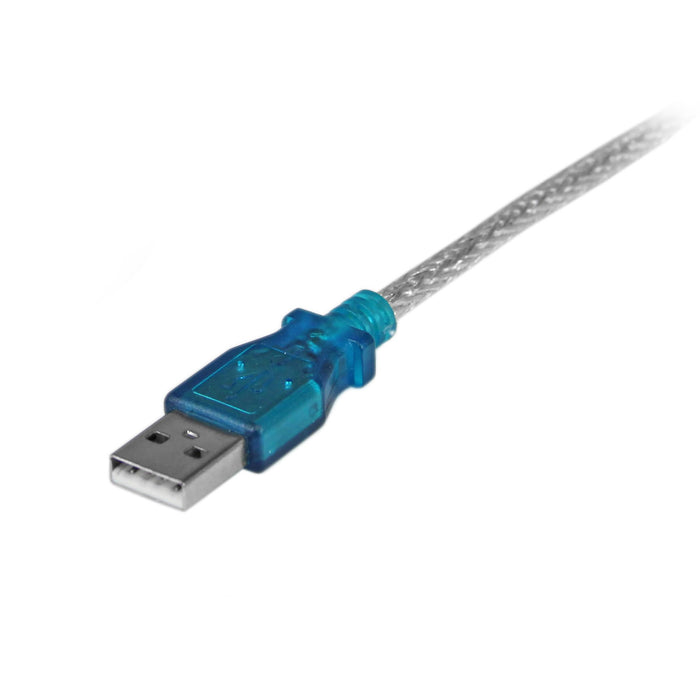 StarTech.com 17in (43cm) 1-Port USB to Serial Adapter Cable, USB-A to DB9 RS232, USB to RS232 Adapter, Prolific Chipset - M/M, Grey, 0.43 m, USB 2.0 Type-A, DB-9, Male, Male