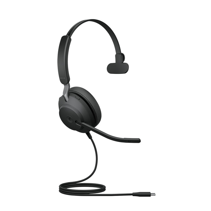 Jabra Evolve2 40 SE, Wired, 20 - 20000 Hz, Office/Call center, 113 g, Headset, Black