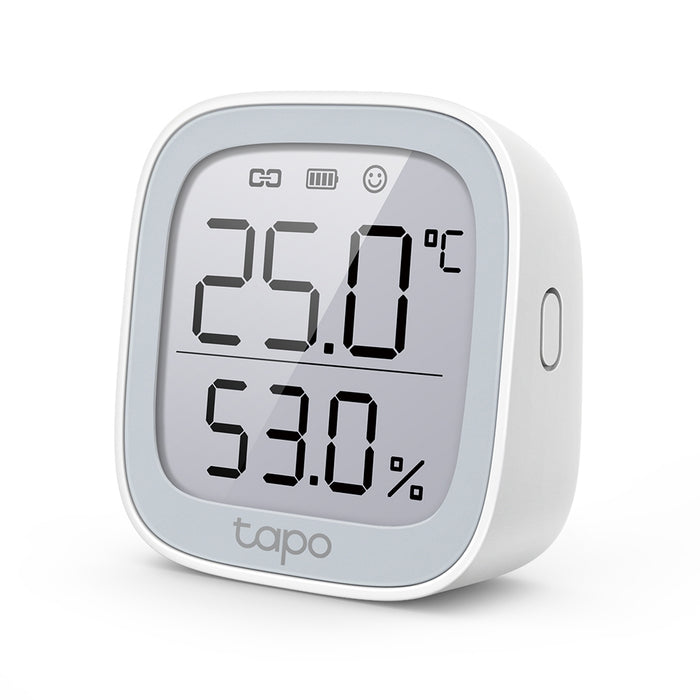 TP-Link Tapo Smart Temperature & Humidity Monitor, Indoor, Temperature & humidity sensor, Freestanding, Wireless, -20 - 60 °C, 0 - 99%