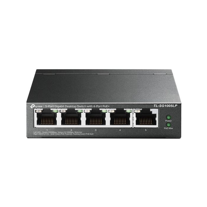 TP-Link TL-SG1005LP, Unmanaged, Gigabit Ethernet (10/100/1000), Power over Ethernet (PoE), Wall mountable
