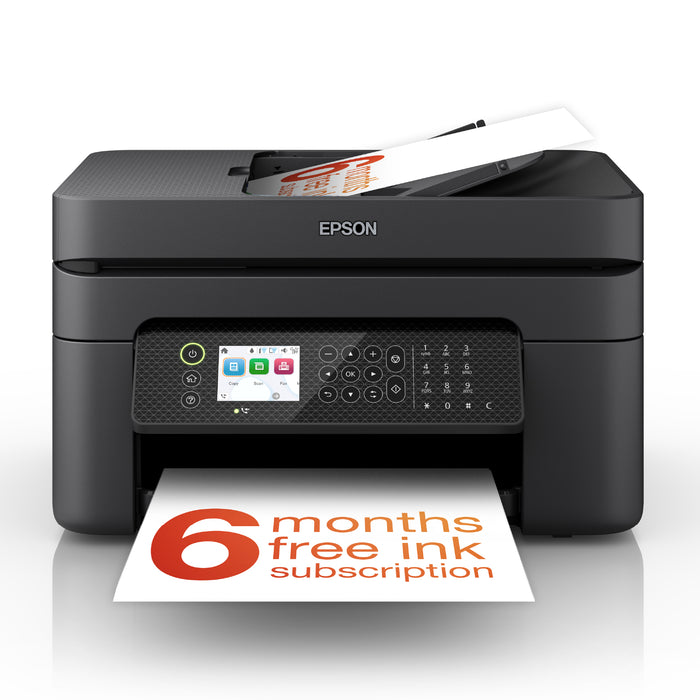 Epson WorkForce WF-2950DWF, Inkjet, Colour printing, 5760 x 1440 DPI, Colour copying, A4, Black