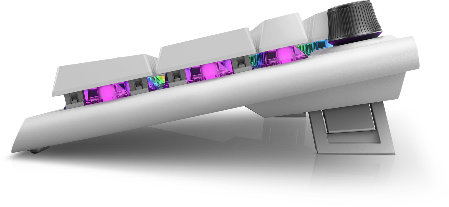 Alienware Tri-Mode AW920K, Full-size (100%), Wired & Wireless, USB + RF Wireless + Bluetooth, Mechanical, RGB LED, White