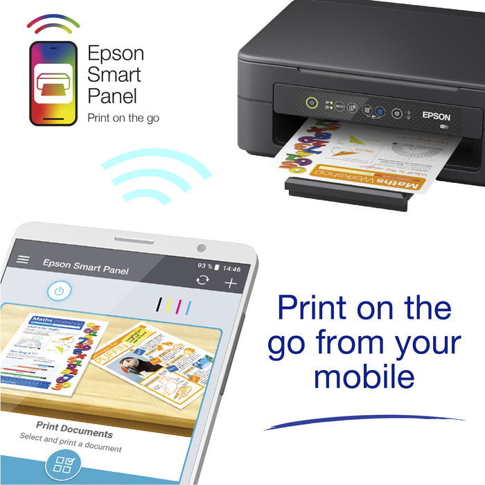 Epson Expression Home XP-2200, Inkjet, Colour printing, 5760 x 1440 DPI, A4, Direct printing, Black