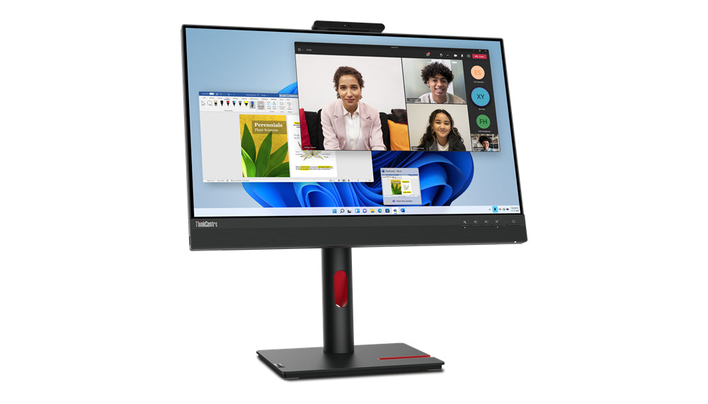 Lenovo ThinkCentre Tiny-In-One 24, 60.5 cm (23.8"), 1920 x 1080 pixels, Full HD, LED, 6 ms, Black