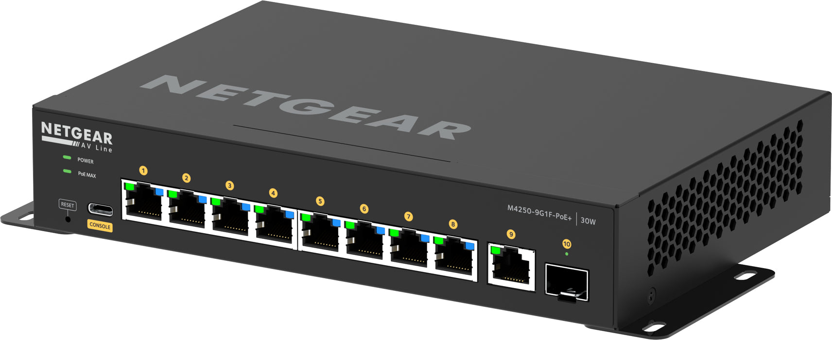 NETGEAR 8x1G PoE+ 110W 1x1G and 1xSFP Managed Switch, Managed, L2/L3, Gigabit Ethernet (10/100/1000), Full duplex, Power over Ethernet (PoE), Rack mounting
