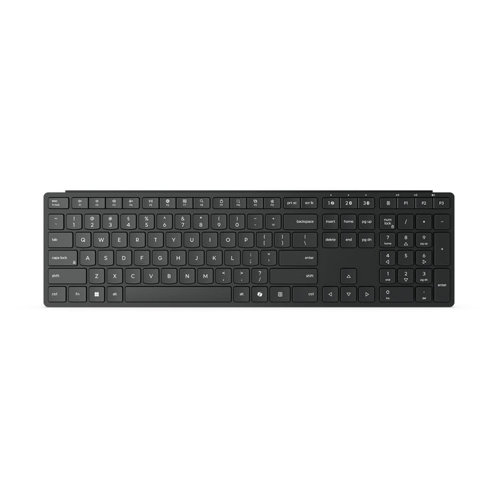 Lenovo 4Y41S04696, Full-size (100%), Wireless, RF Wireless + Bluetooth, Metal dome key switch, Black