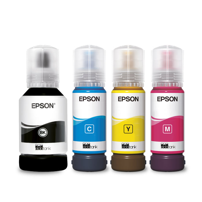 Epson 102 EcoTank 4-colour Multipack, Original, Black, Cyan, Magenta, Yellow, Epson, EcoTank ET-4750 Unlimited EcoTank ET-4750 EcoTank ET-3750 Unlimited EcoTank ET-3750 EcoTank..., 127 ml, 70 ml