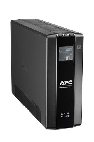 APC Back-UPS Pro, 1300VA/780W, Tower, 230V, 8x IEC C13 outlets, AVR, LCD, User Replaceable Battery, Line-Interactive, 1.3 kVA, 780 W, Sine, 176 V, 294 V
