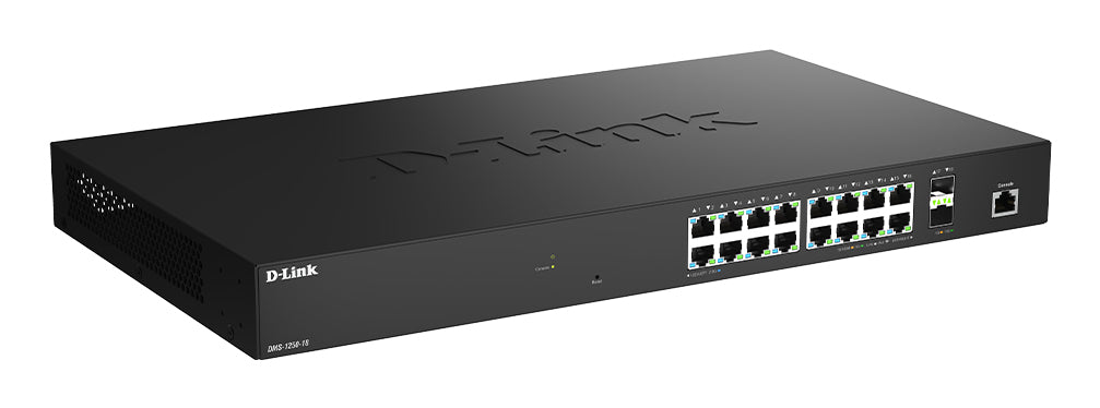D-Link 18-Port 2.5G Multi-Gigabit Smart Managed Switch with 2 x 10G SFP+ Ports, Managed, L2+, 2.5G Ethernet (100/1000/2500), Rack mounting