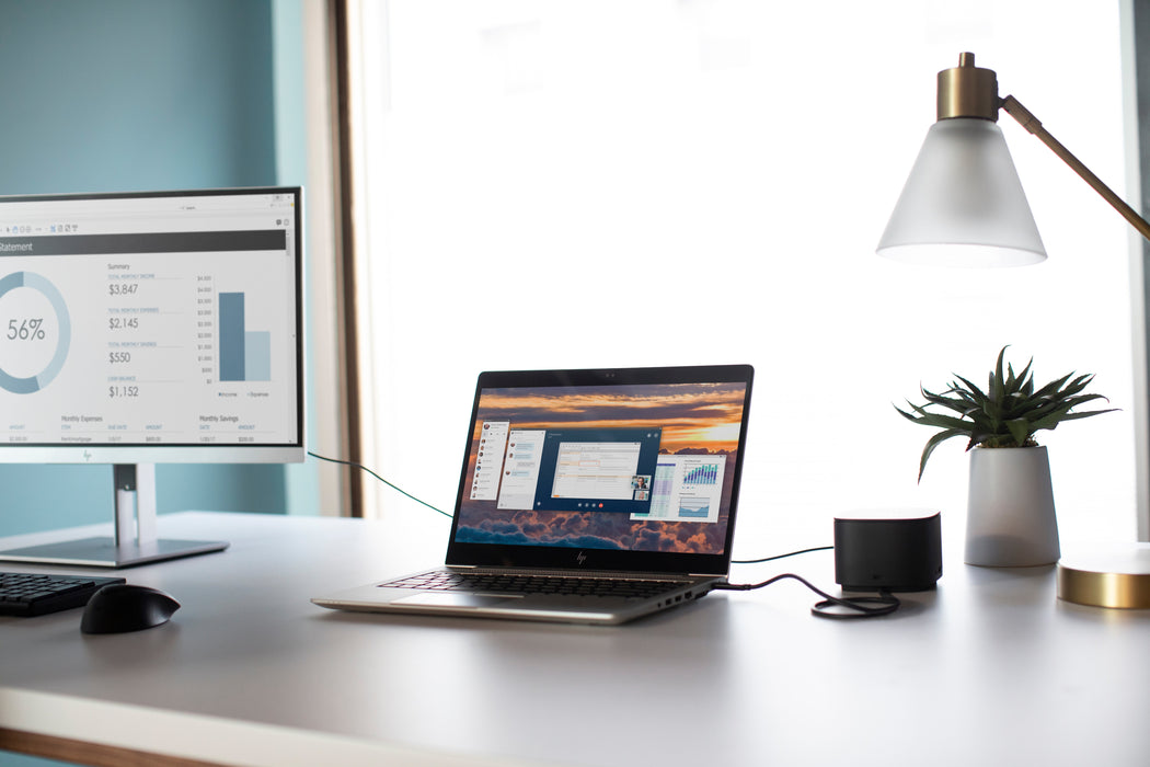 HP EliteDisplay E243p, 60.5 cm (23.8"), 1920 x 1080 pixels, Full HD, LED, 14 ms, Black, Silver