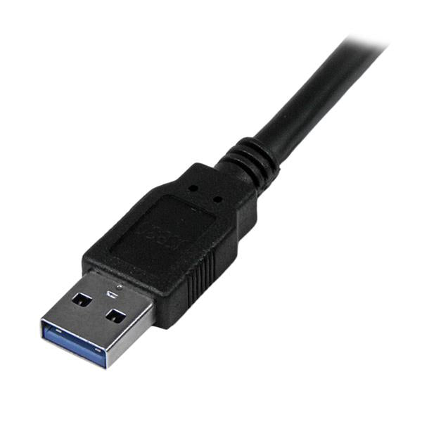 StarTech.com 3m Black SuperSpeed USB 3.0 Cable A to B - M/M, 3 m, USB A, USB B, USB 3.2 Gen 1 (3.1 Gen 1), Male/Male, Black