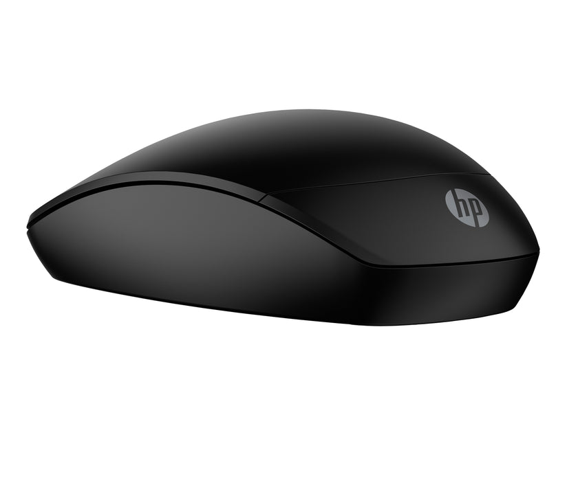 HP 235 Slim Wireless Mouse, Ambidextrous, Optical, RF Wireless, 1600 DPI, Black