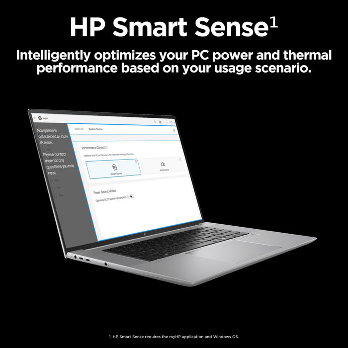 HP ZBook Studio G11, Intel Core Ultra 9, 40.6 cm (16"), 3840 x 2400 pixels, 64 GB, 1 TB, Windows 11 Pro