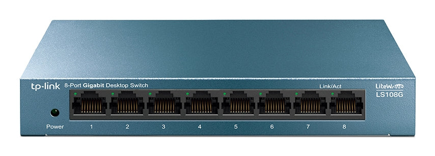 TP-Link LS108G, Unmanaged, Gigabit Ethernet (10/100/1000)