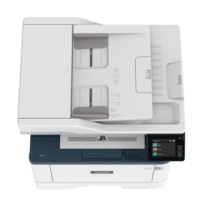 Xerox B315 A4 40ppm Wireless Duplex Copy/Print/Scan/Fax PS3 PCL5e/6 2 Trays 350 Sheets UK, Laser, Mono printing, 2400 x 2400 DPI, A4, Direct printing, Blue, White