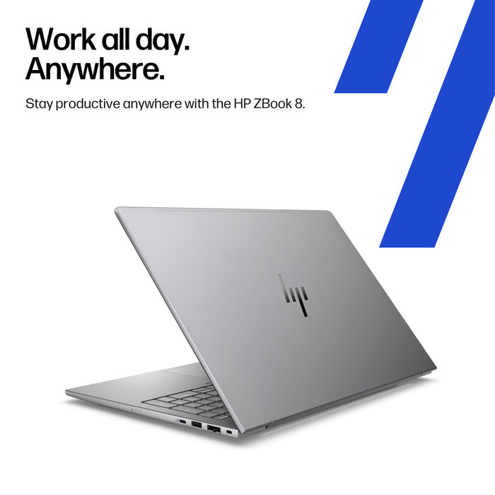 HP ZBook 8 G1i, Intel Core Ultra 7, 35.6 cm (14"), 1920 x 1200 pixels, 32 GB, 512 GB, Windows 11 Pro