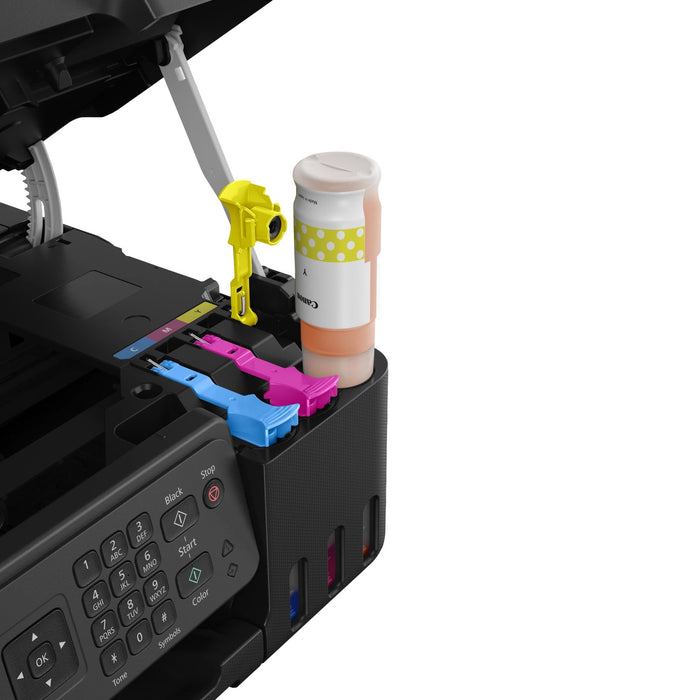 Canon PIXMA G4570 Wireless Colour All-in-one Refillable MegaTank Inkjet Printer, Inkjet, Colour printing, 4800 x 1200 DPI, A4, Direct printing, Black