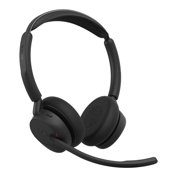 Jabra Evolve3 45 MS - USB-C with Dongle - Stereo (Charging Stand), Wireless, Office/Call center, 20 - 20000 Hz, 102 g, Headset, Black